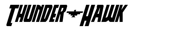 Thunder-Hawk font preview