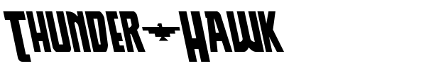 Thunder-Hawk font preview