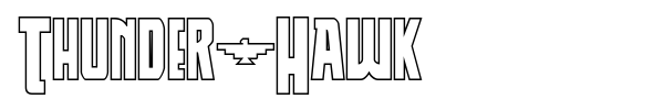 Thunder-Hawk font preview
