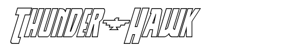 Thunder-Hawk font preview