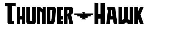 Thunder-Hawk font preview