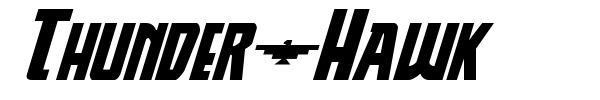Thunder-Hawk font preview