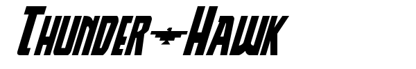 Thunder-Hawk font preview