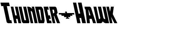 Thunder-Hawk font preview