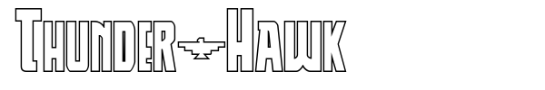 Thunder-Hawk font preview