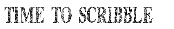 Time To Scribble font