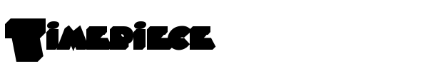 Timepiece font