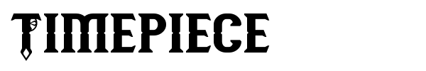 Timepiece font