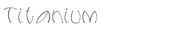 Titanium font