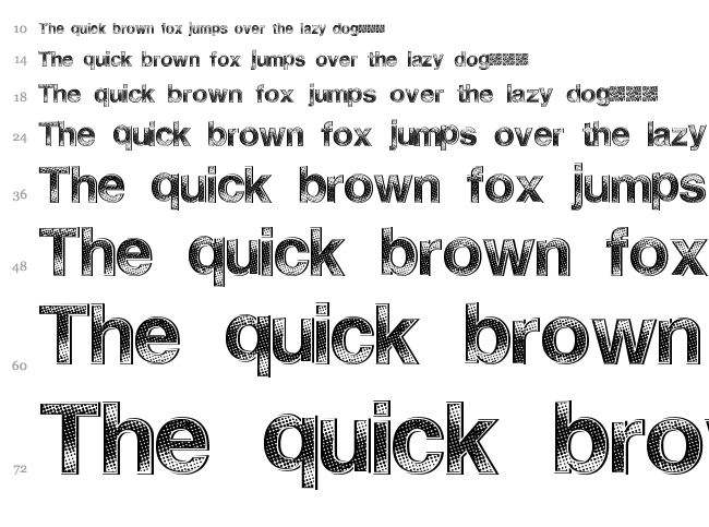 Title Solution font waterfall