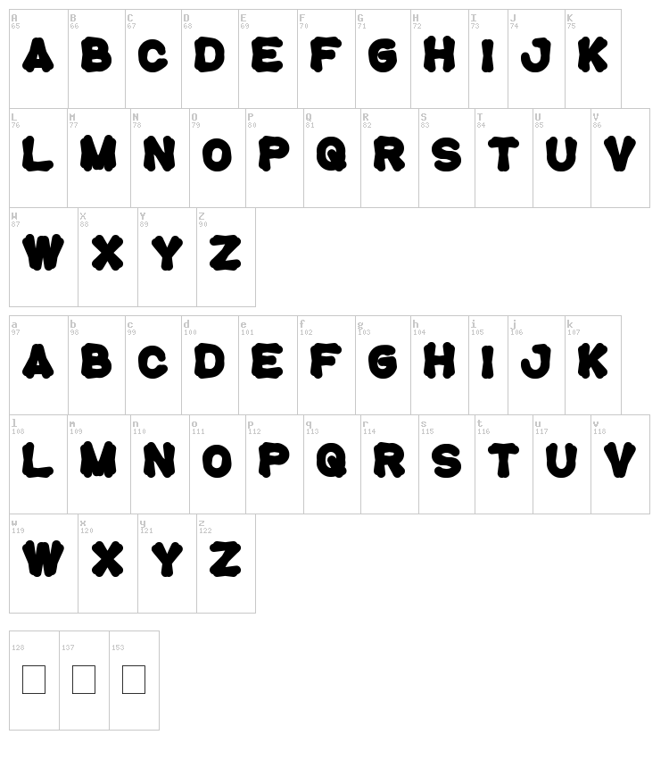 Tortoise font map