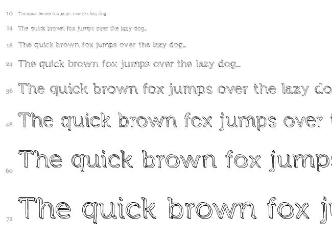 Treasure Hunt font waterfall