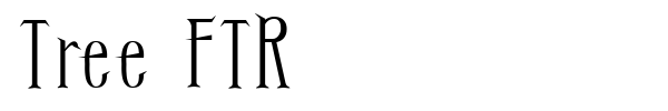 Tree FTR font