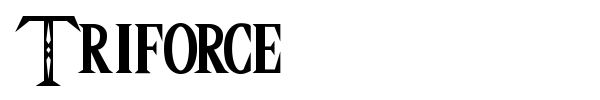 Triforce font