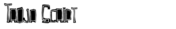 Troja Script font preview