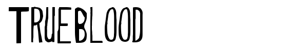 Trueblood font