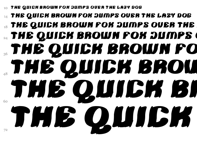 Tshirt font waterfall