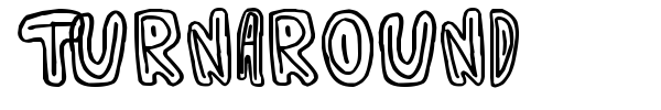 Turnaround font preview