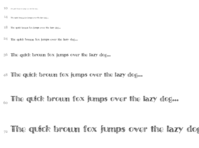 Twenty Something font waterfall