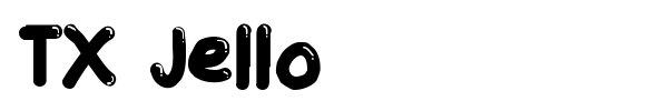 TX Jello font