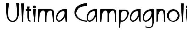 Ultima Campagnoli font