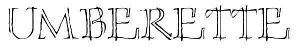 Umberette font
