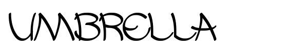 Umbrella font