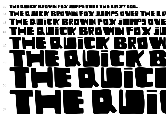 Undergramo font waterfall