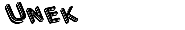 Unek font