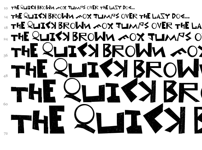 Uni! Stay own now! font waterfall