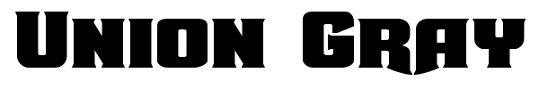 Union Gray font preview
