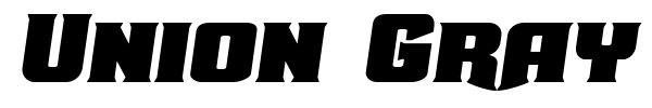 Union Gray font preview