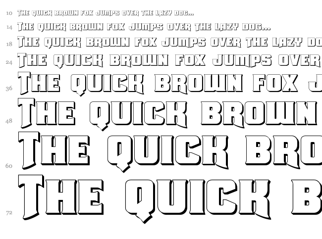 Union Gray font waterfall