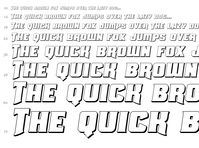 Union Gray font waterfall