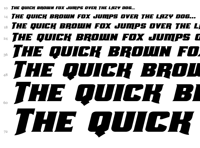 Union Gray font waterfall