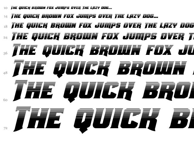 Union Gray font waterfall