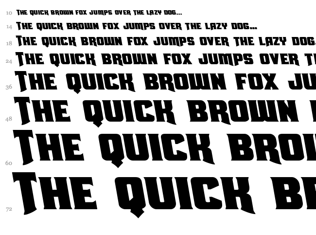 Union Gray font waterfall