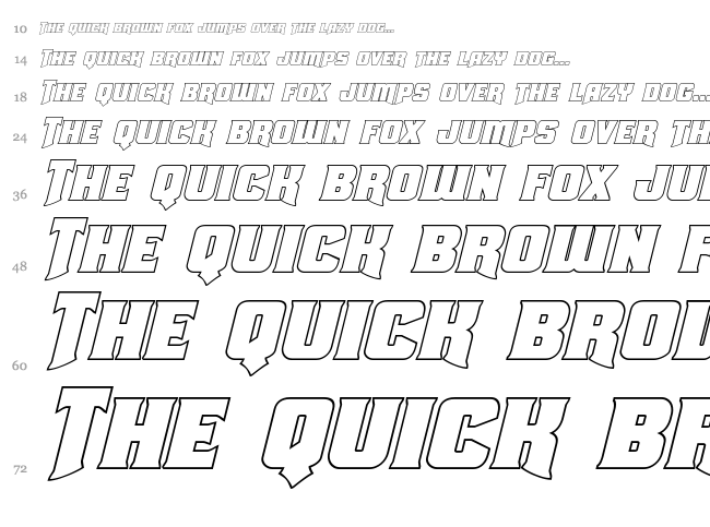 Union Gray font waterfall