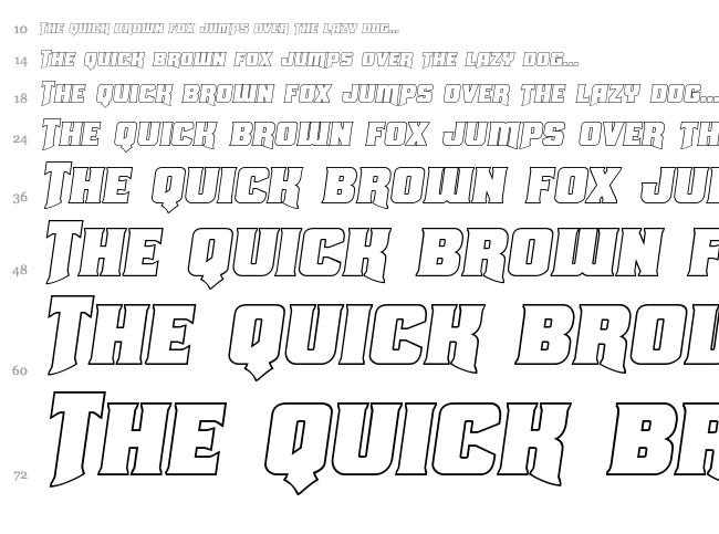 Union Gray font waterfall