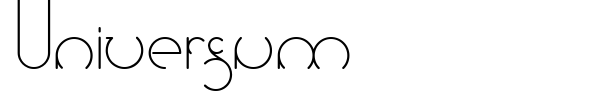 Universum font