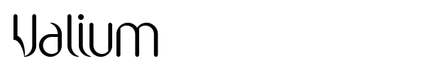 Valium font
