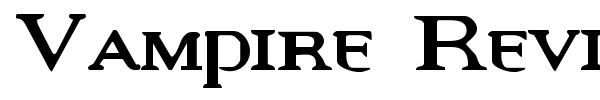 Vampire Revised font