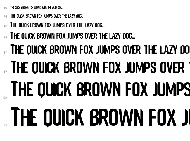 VanFonting font waterfall