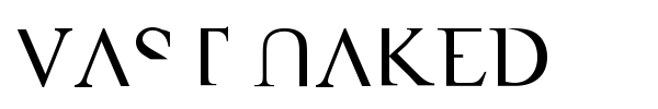 VAST Naked font