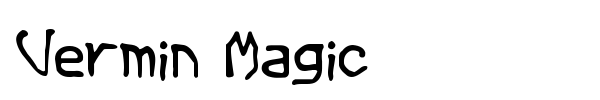 Vermin Magic font