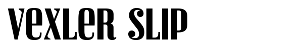 Vexler Slip font preview