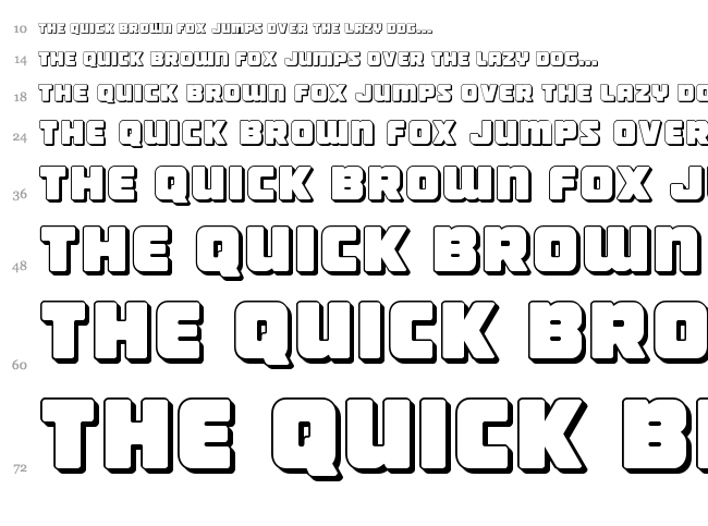 Victory Comics font waterfall