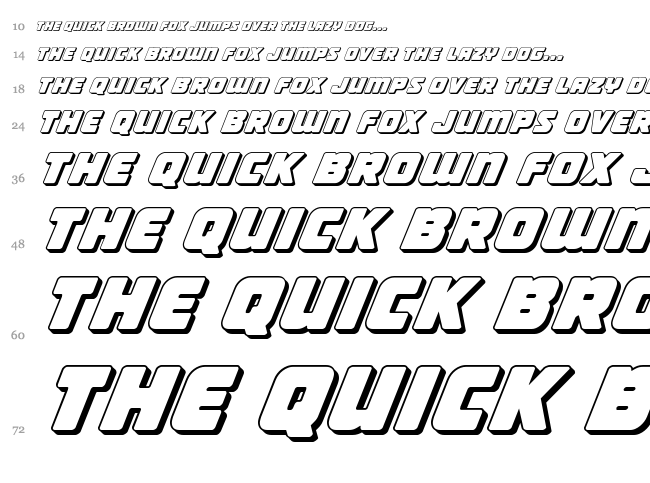 Victory Comics font waterfall