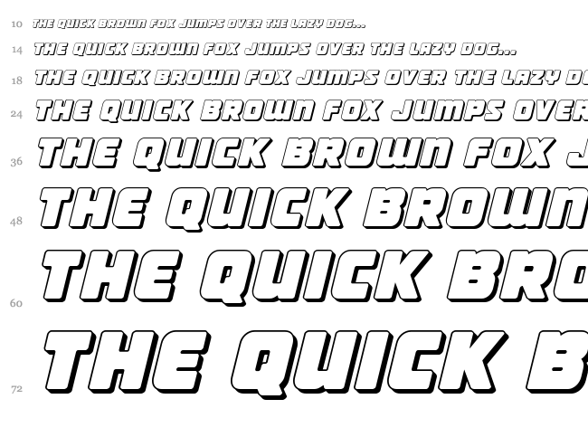 Victory Comics font waterfall