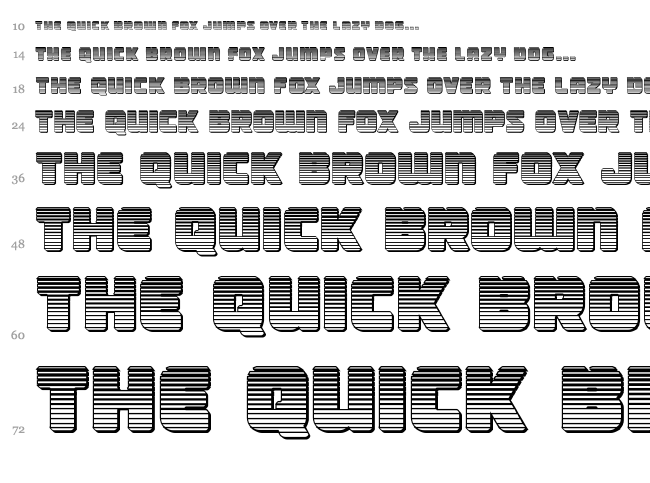 Victory Comics font waterfall